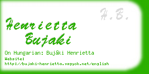 henrietta bujaki business card